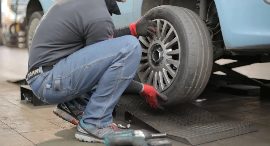 Reparación de un neumático 